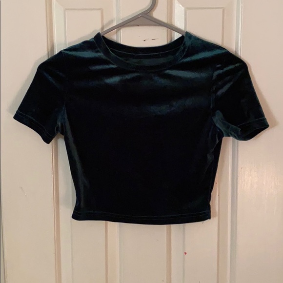 SHEIN Tops - Velvet Crop Top